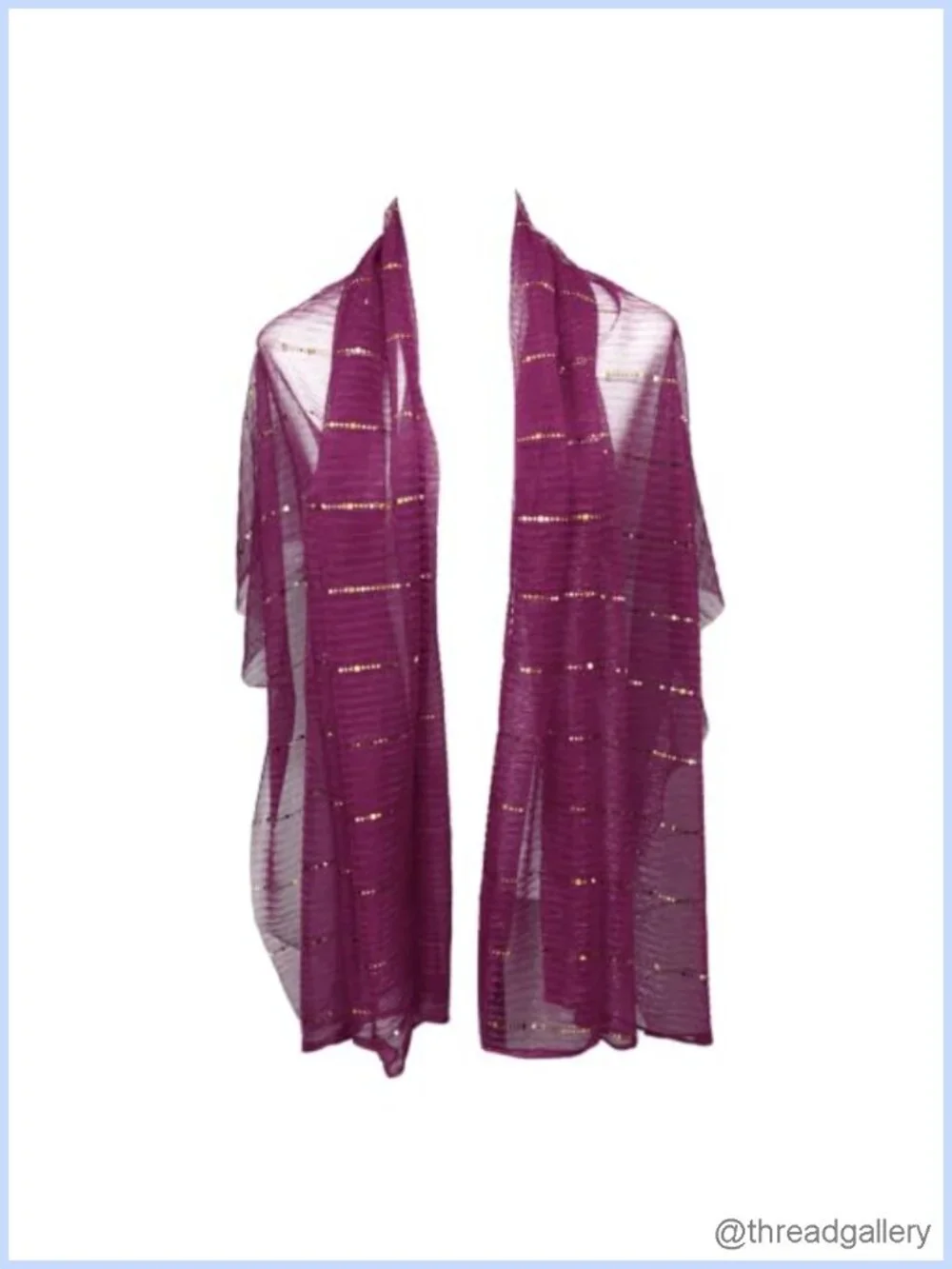 Sequin Sparkle Mesh Bandana Scarf Women's Evening Dress Accessory Lightweight